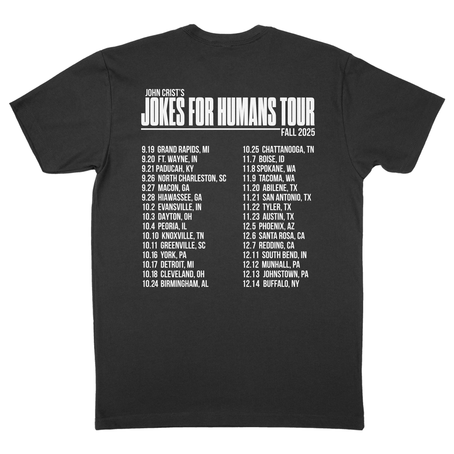 Jokes for Humans Tour Tee